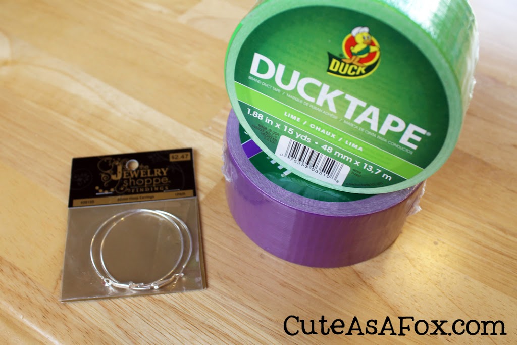Duck Tape Chevron Earrings