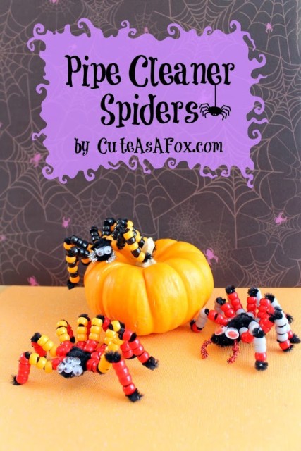 Pipe Cleaner Spiders