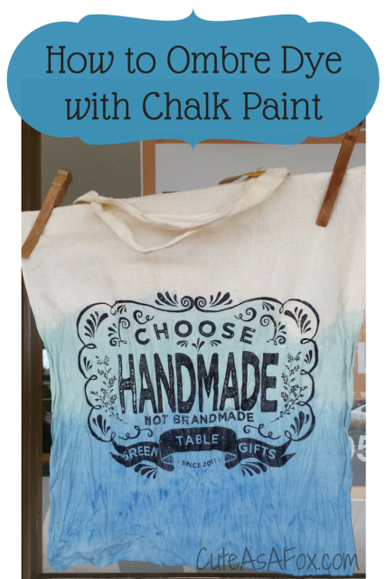 How to Ombre Dip Dye with Chalk Paint