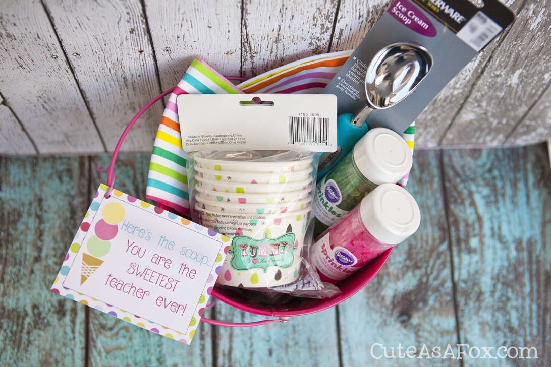 Here's The Scoop Ice Cream Gift Basket - Giggles Galore