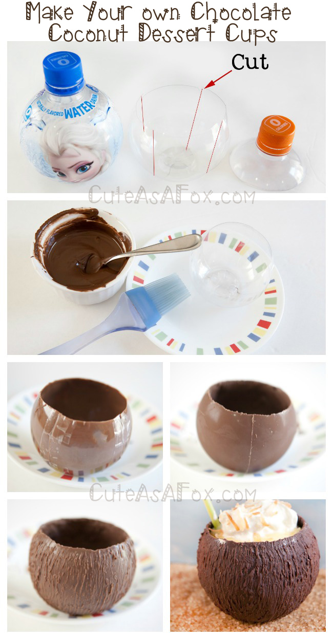 Make Your Own Chocolate Coconut Dessert Cups