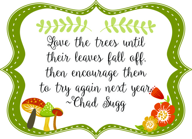 Autumn Quote Printable with Falling Leaves