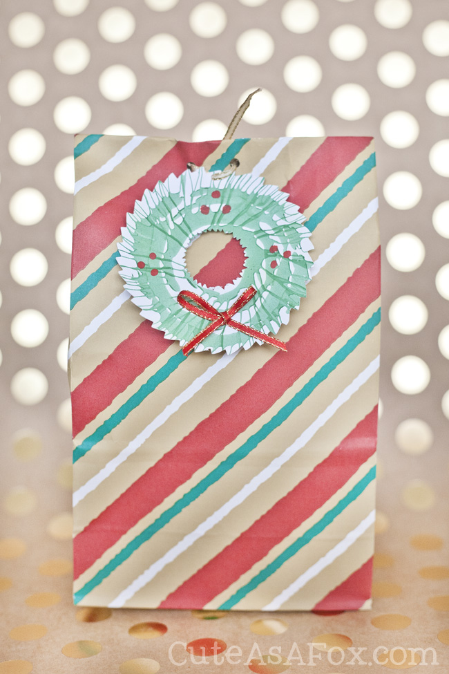 Spin Art Wreath Gift Tags. Take your child's spin art projects and turn them into memorable holiday gift tags.