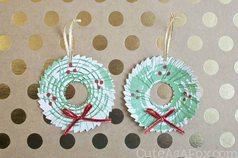 Spin Art Wreath Gift Tags. Take your child's spin art projects and turn them into memorable holiday gift tags.