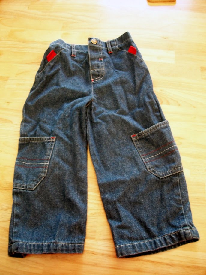 Boys Jeans to Girls Shorts refashion