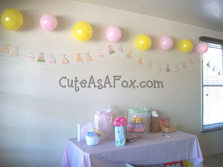 Baby Shower Part 2: French Dress Garland