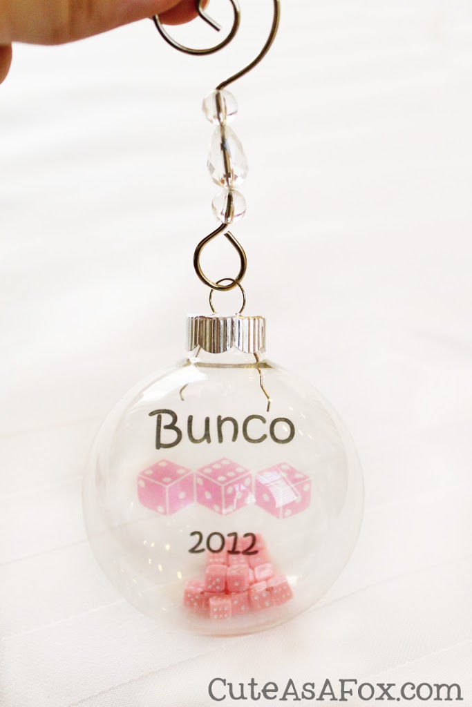 Bunco Christmas Ornament