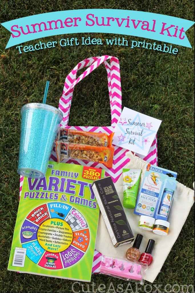 Summer Survival Kit – Teacher gift with printable