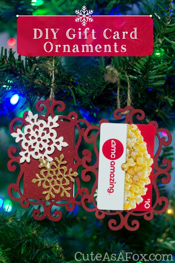 DIY Gift Card Ornaments