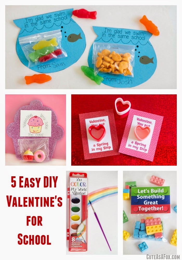 5 Easy Printable Valentines for the classroom