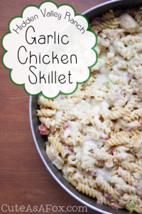 Roasted Garlic Ranch Chicken Skillet Dinner