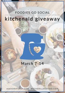Foodies Go Social – KitchenAid Mixer Giveaway
