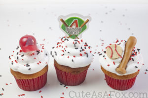 Baseball Party: Arizona Diamondbacks Cupcakes